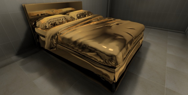Белое золото кровать